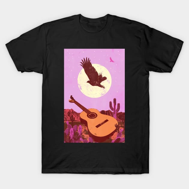 DESERT GUITAR T-Shirt by Showdeer